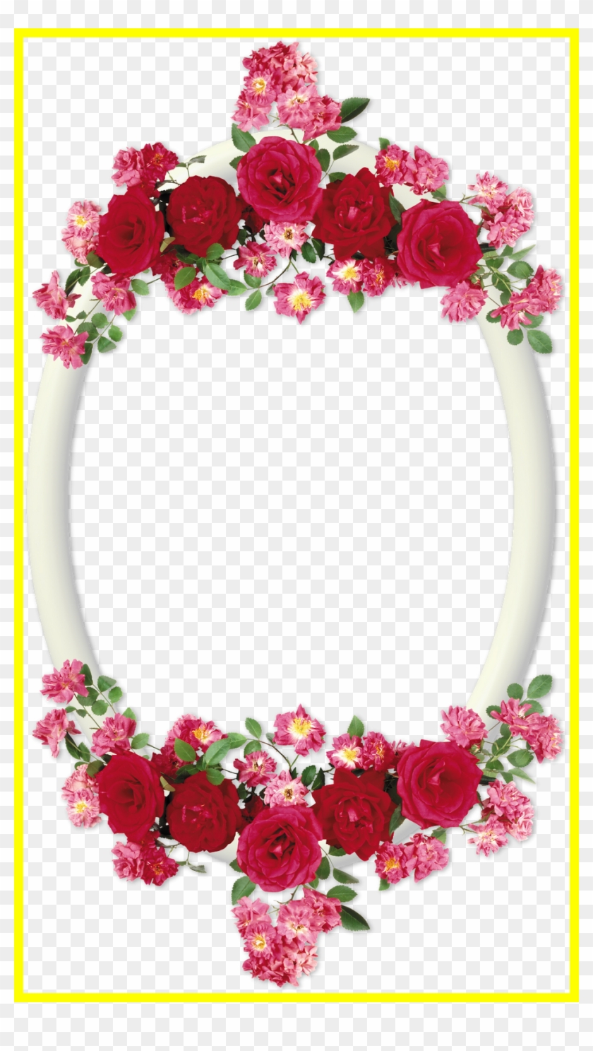 Inspiring Marcos Para Fotos Ovalados Con Flores Template - Marcos Para Fotos De Rosas Png #1230916