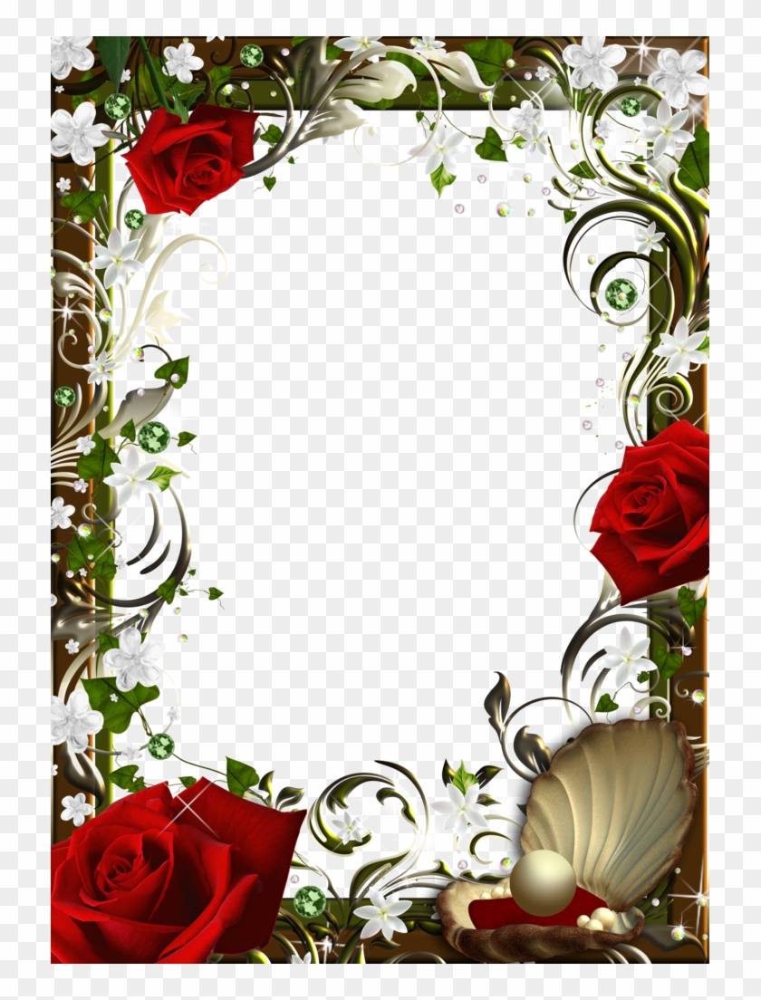 Red Rose Frame Clipart - Red Rose Frame Clipart #1230918