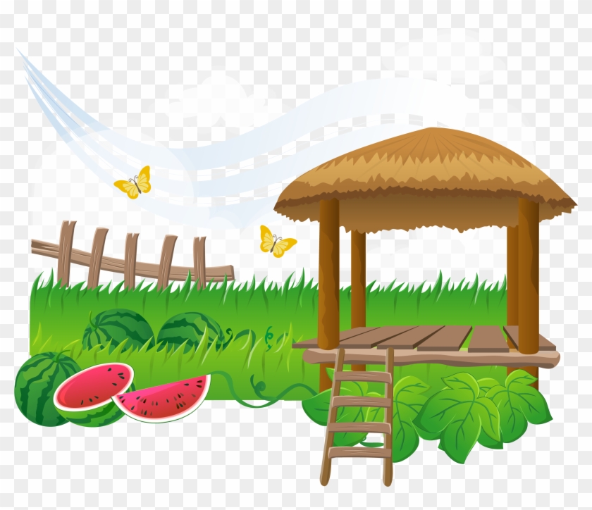 Guatemala Watermelon Child Illustration - Vườn Dưa Hấu Cartoon #1231036