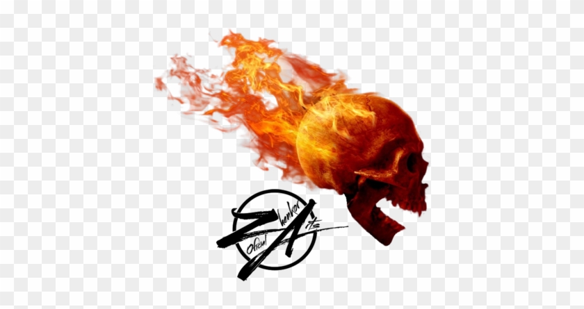 Skull Fire Zhenkor Arts Psd, Vector Files Vectorhq - Skull On Fire Png #1231050