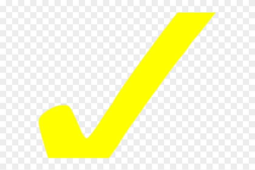Yellow Check Mark - Darkness #1231060