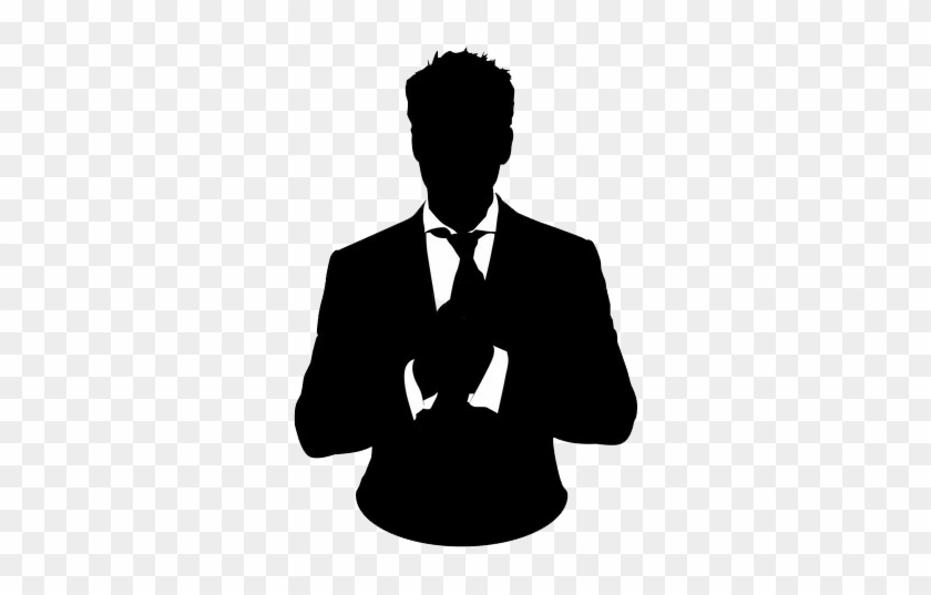 man in suit silhouette png