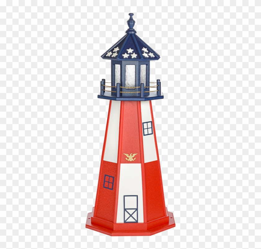 4' Patriotic Lighthouse Cape Henry Style - Cape Henry Lighthouse #1231172
