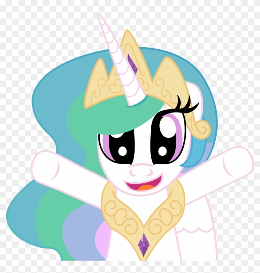 Princess Celestia Hug By Nupiethehero - Cartoon #1231295