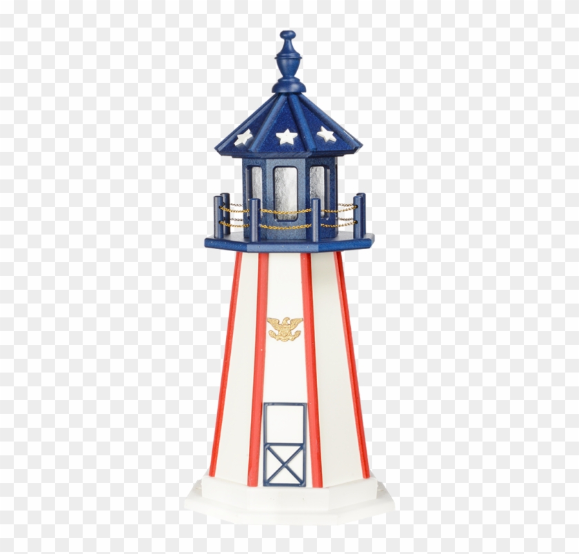 3' Patriotic Yard Lighthouse - Cape Hatteras Lighthouse #1231404