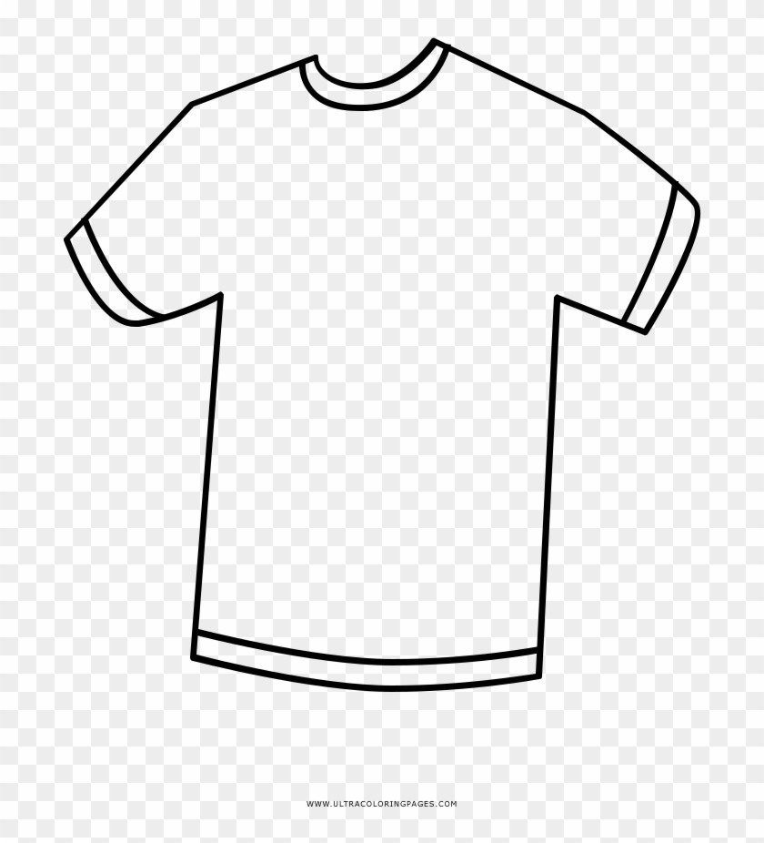 Polo Shirt Clipart Colouring - T Shirt Coloring #1231418