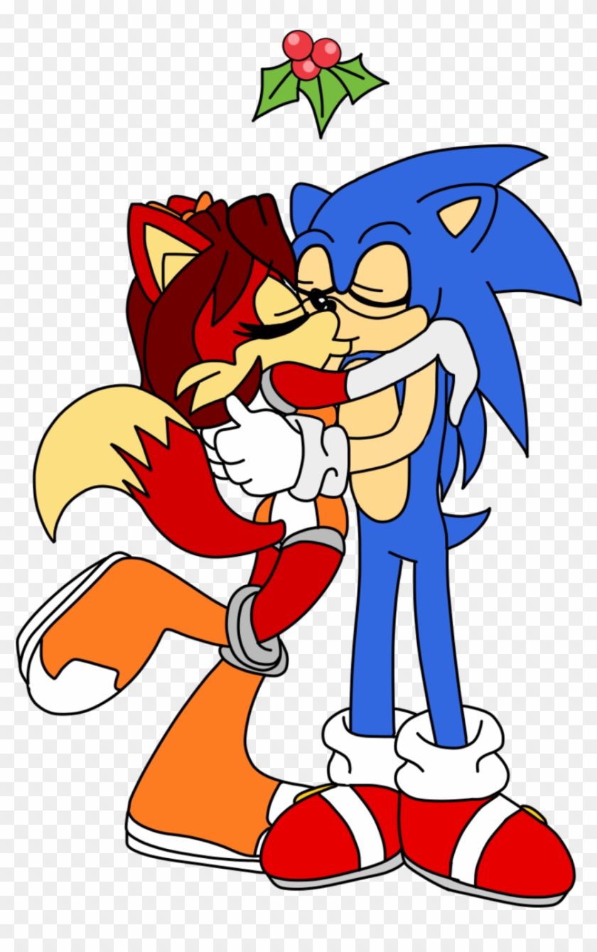 Sweethearts Under The Mistletoe By Rocketeer-raccoon - Cartoon #1231460