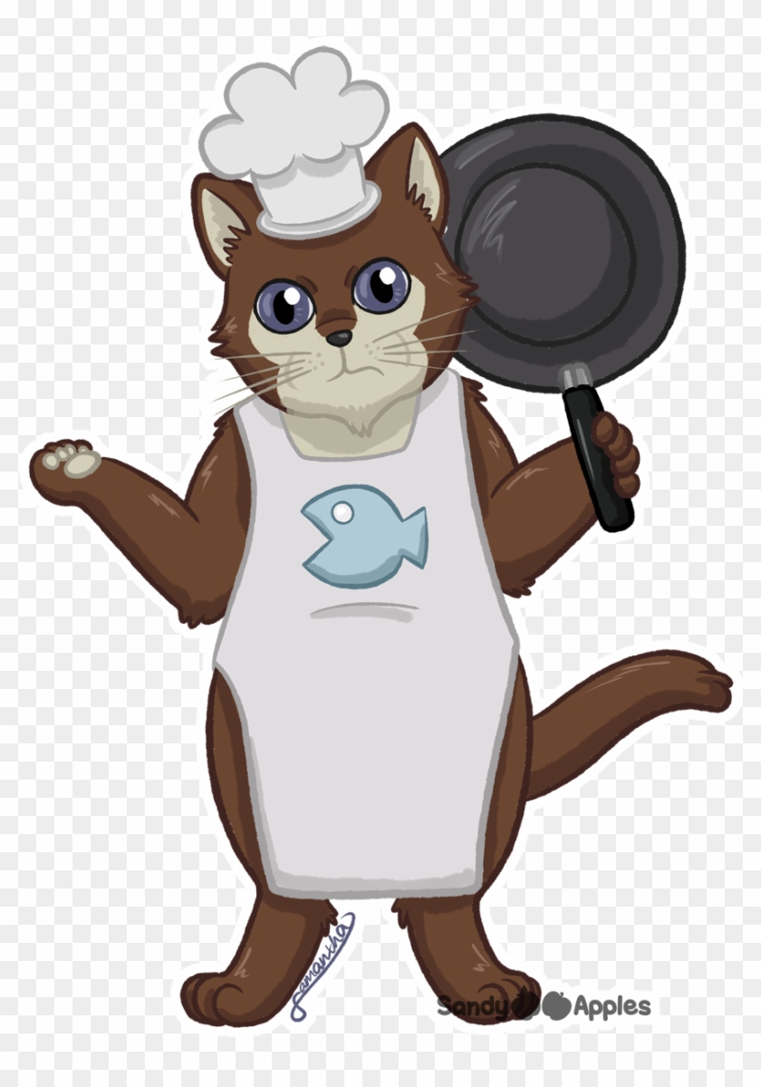 Cat Rodent Cartoon T-shirt - Chef Cat T Shirt #1231797