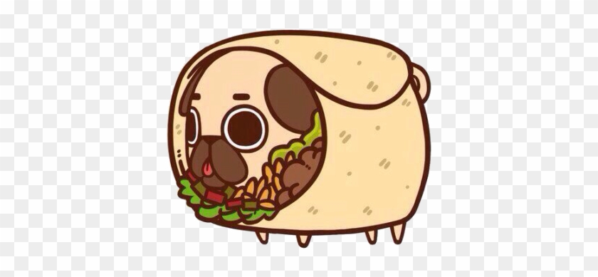 Burrito Taco Pug T Shirt Chicken - Puglie Pug #1231816
