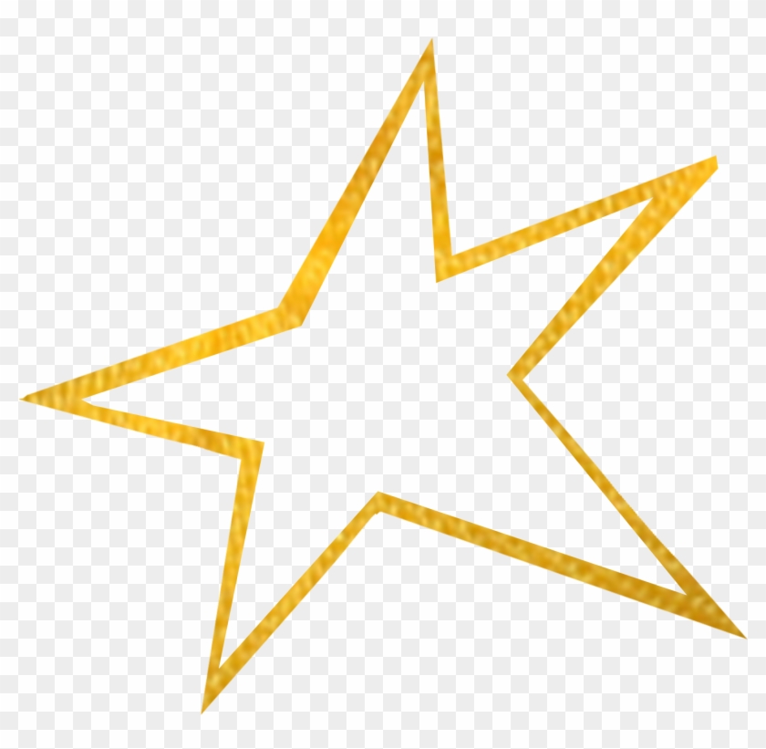 Orange Five-pointed Star - Star #1232008