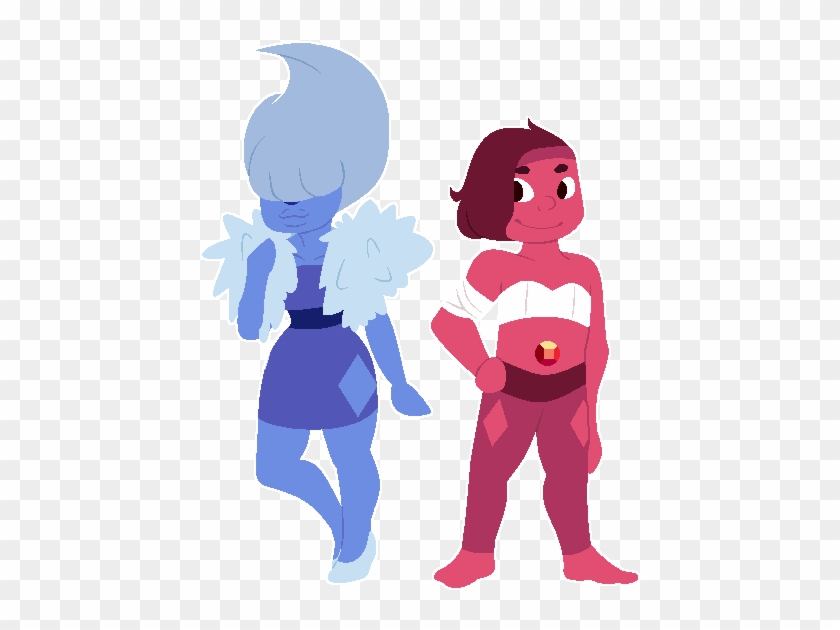 Steven Universe Ocs Sapphire - Steven Universe Sapphire And Ruby #1232070