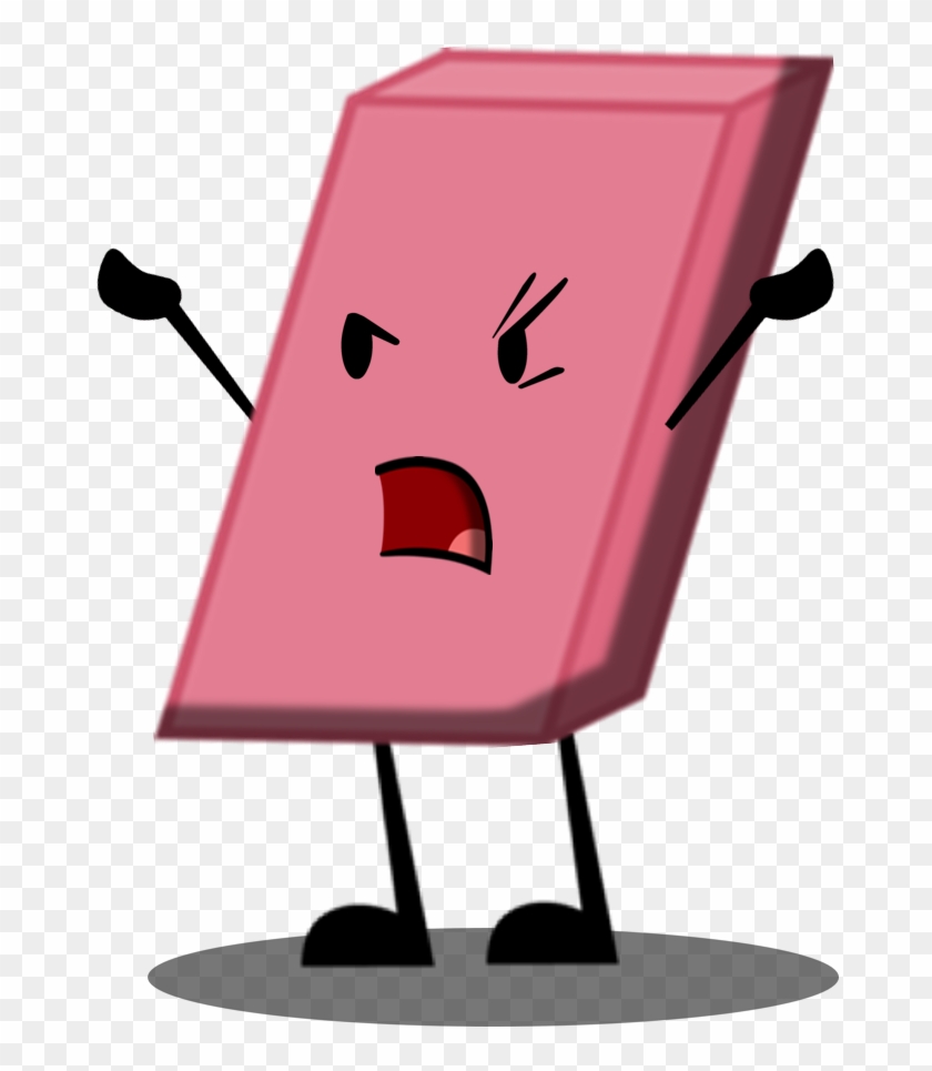 Eraser With Shadow - Bfdi Eraser Angry #1232193