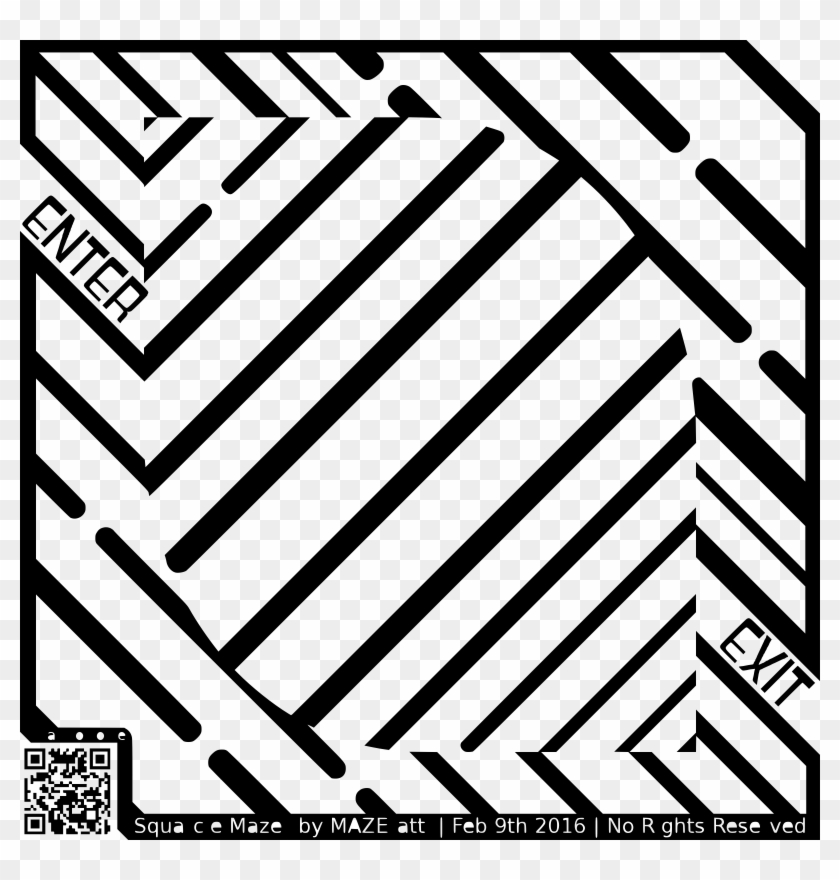 Maze - Optical Illusion Maze Clipart #1232254