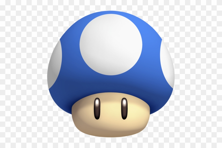 483px Powerup Mini Mushroom Sm - Super Mario Blue Mushroom #1232336