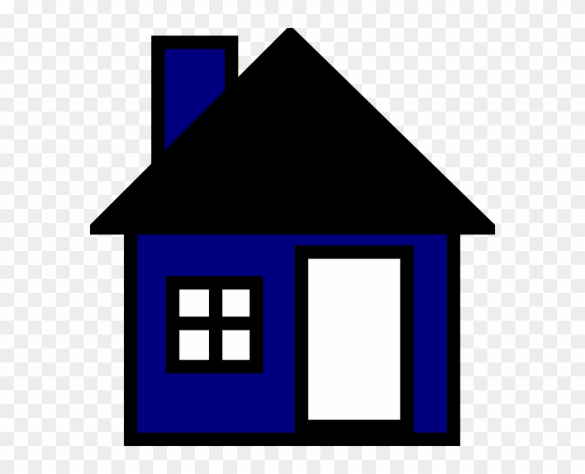 Blue House The Clip Art At Clker Com Vector Clip Art - Clip Art #1232351