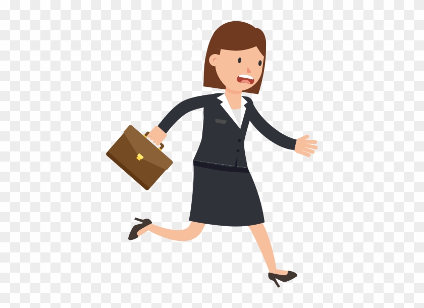 Corporate Woman Running Late - Wikimedia Commons #1232446
