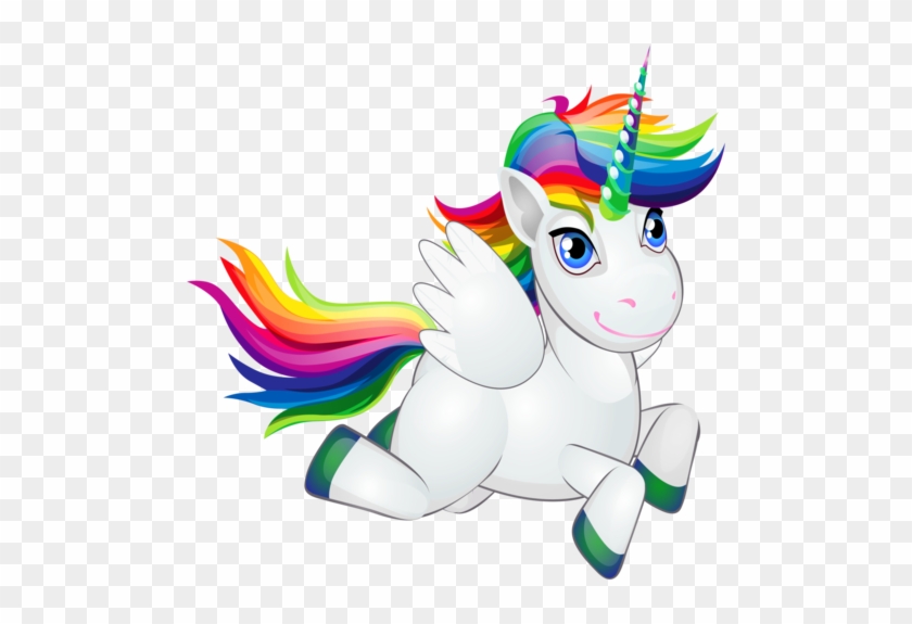 Unicórnio Viajante - Rainbow Unicorn Clipart #1232456