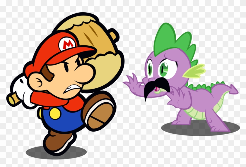 Spikesmustache, Crossover, Mario, Moustache, Nintendo, - Paper Mario Spike #1232542