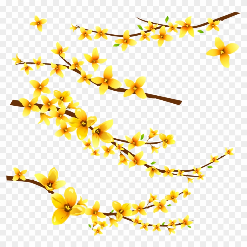 Png Клипарт "весенние Цветы" - Цветы Желтые Пнг #1232645