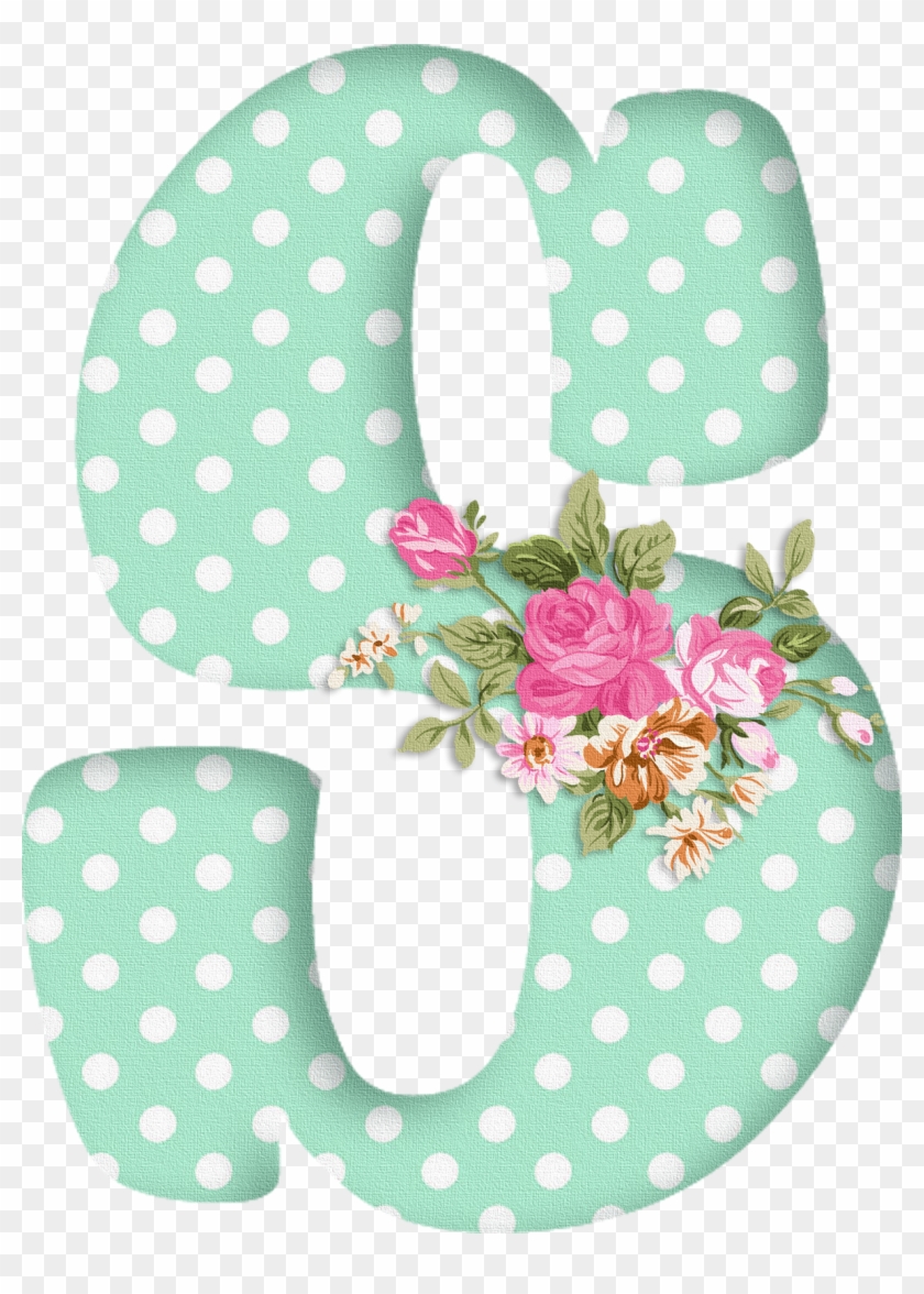 Abecedario Con Flores - Letras Con Flores S #1232737