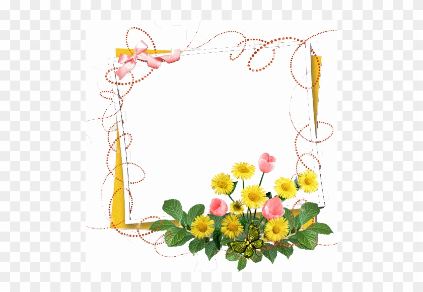 Cadres - Birthday Flower Frame Png #1232767