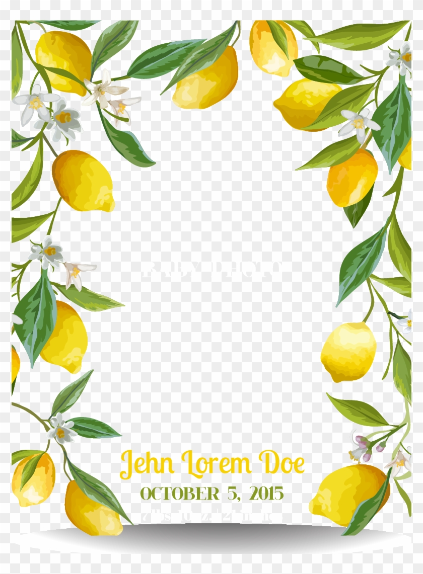 Fresh Lemon Border - Lemon Border Png #1232832