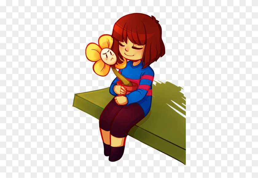 Frisk - - Frisk And Flowey Undertale #1232904