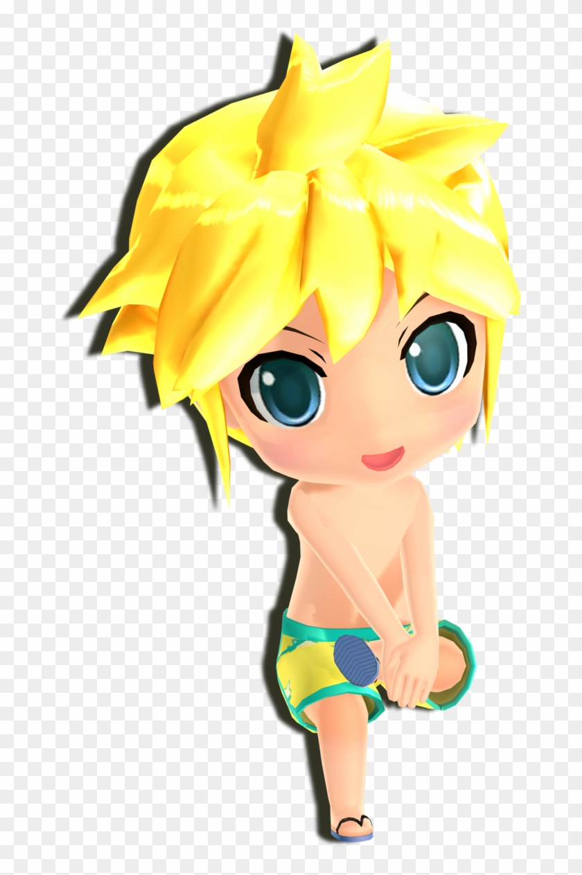 Project Mirai Swimsuit Len Render By Masquearade - Cartoon #1233075