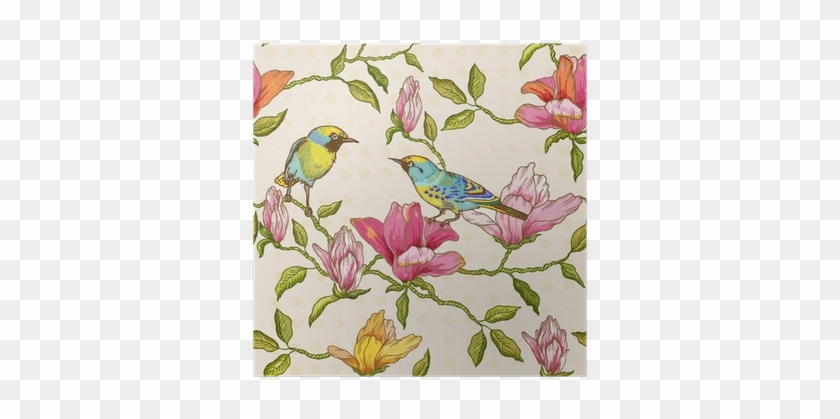 Vintage Seamless Background - Cumberland Blue Bird Notebook Casebound A5 100 Leaf #1233337