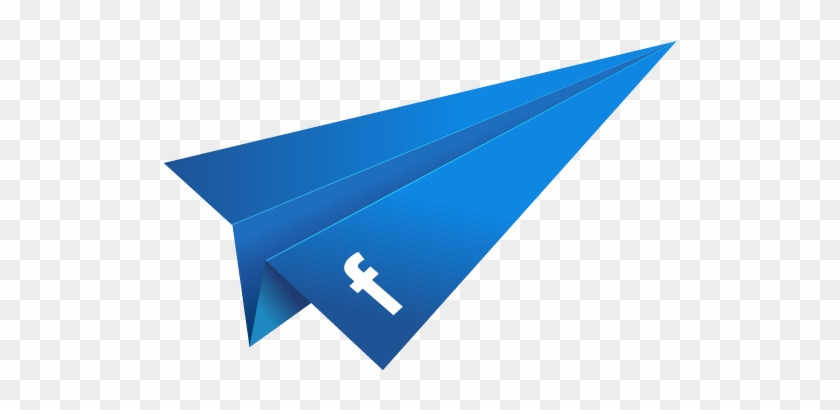 Blue Paper Plane - Social Media Plane #1233401
