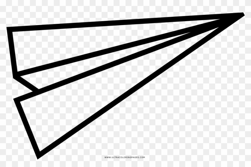 Paper Airplane Coloring Page - Line Art #1233416