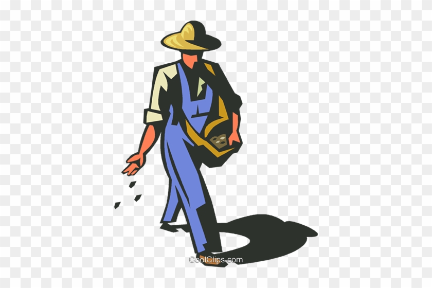 Farmer Planting Seeds Clipart 5 By Rebecca - Agricultor Vetor Png #1233422