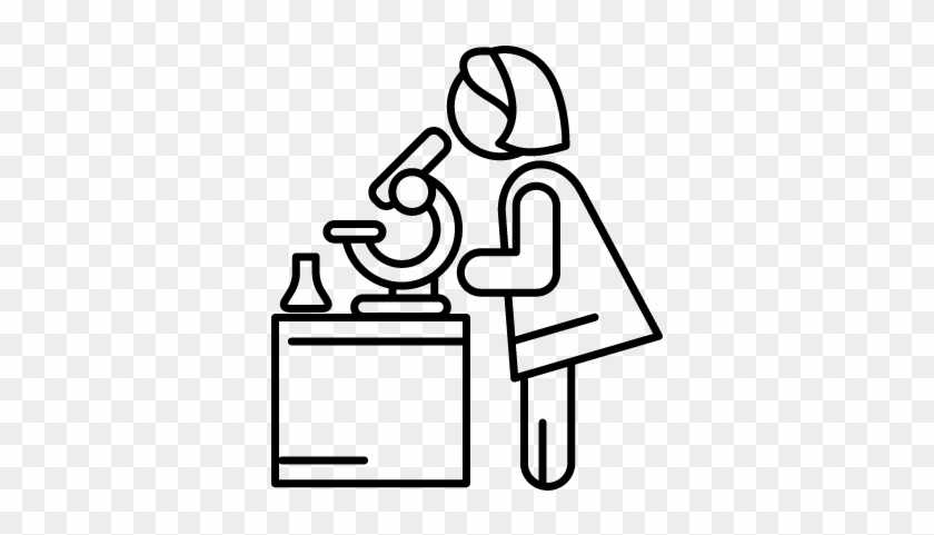 Woman Chemist Vector - Woman Chemist Vector #1233467