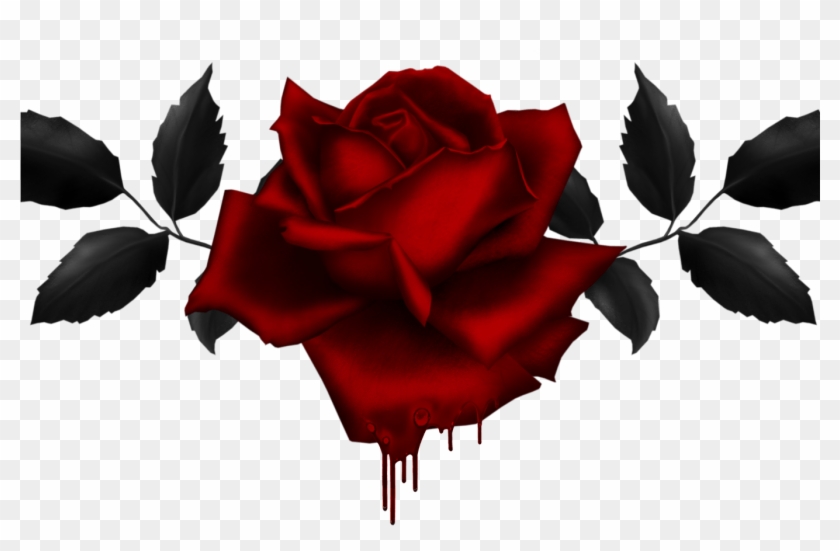 Gothic Rose Drawing At Getdrawingscom Free For Personal - Rose Design T Shirt #1233692