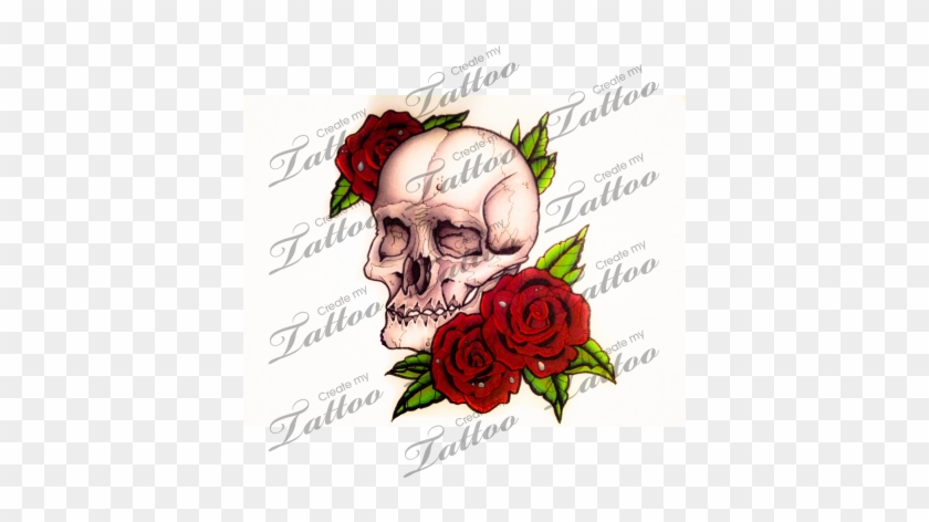 Skull And Roses - Garden Roses #1233715