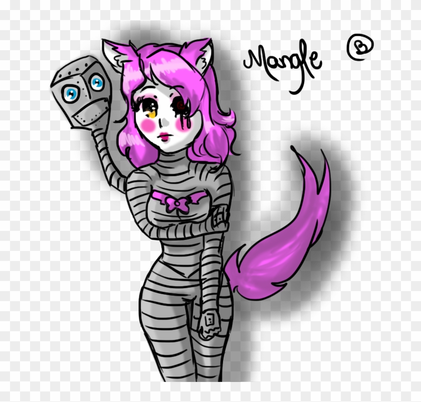 Mangle Cliparts - Fnaf Anime Human Mangle - 612x765 PNG Download