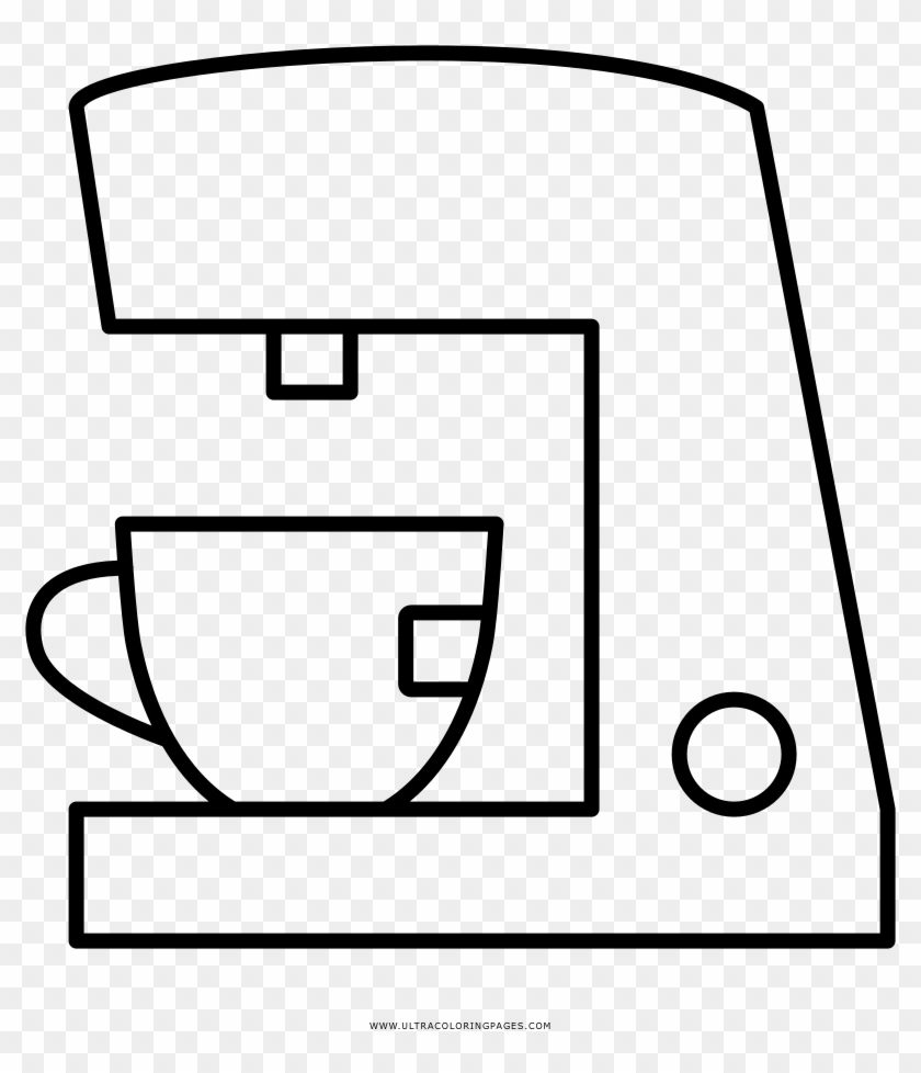 Espresso Machine Coloring Page - Coffeemaker #1234197