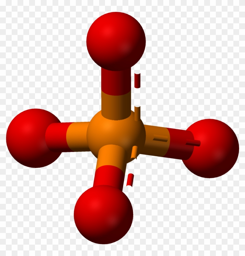 Aromatic Ball And Stick Model Of Phosphate - Phosphate Png #1234203