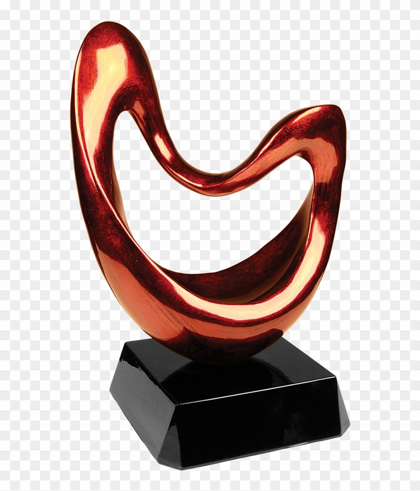 Personalized Resin Bronze Loop Art Sculpture Award - Custom Brown Art Sculpture Award (14"), Promotional #1234301