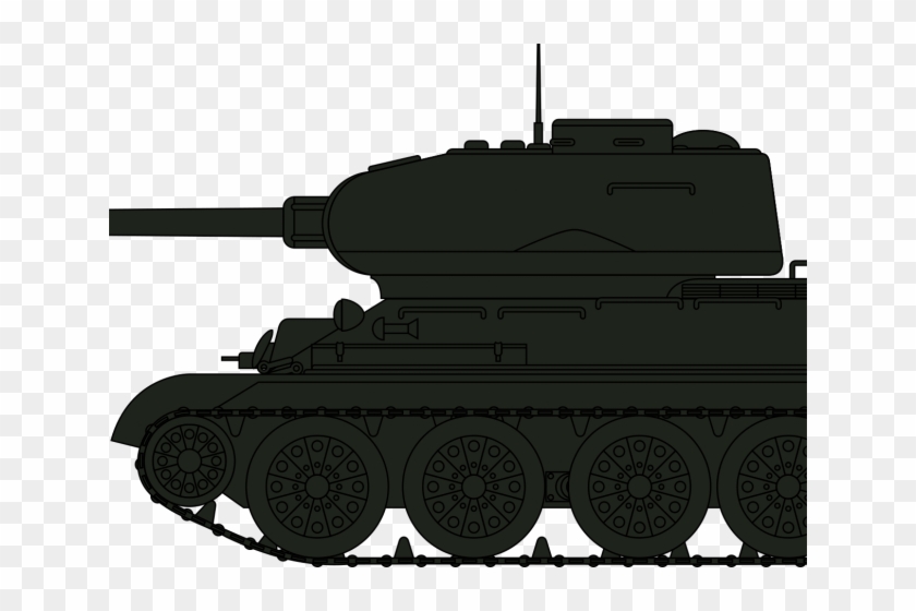 Army Tank Clipart - Kresleny Tank T 34 #1234311
