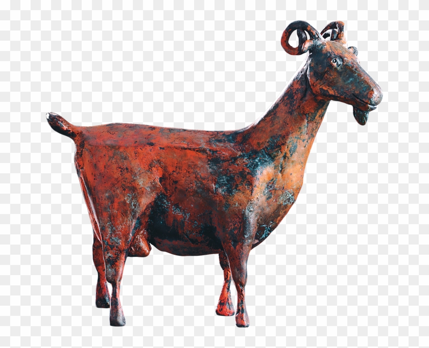 Bronzefigur Ziege Von Hermann Schwahn - Bronze #1234332