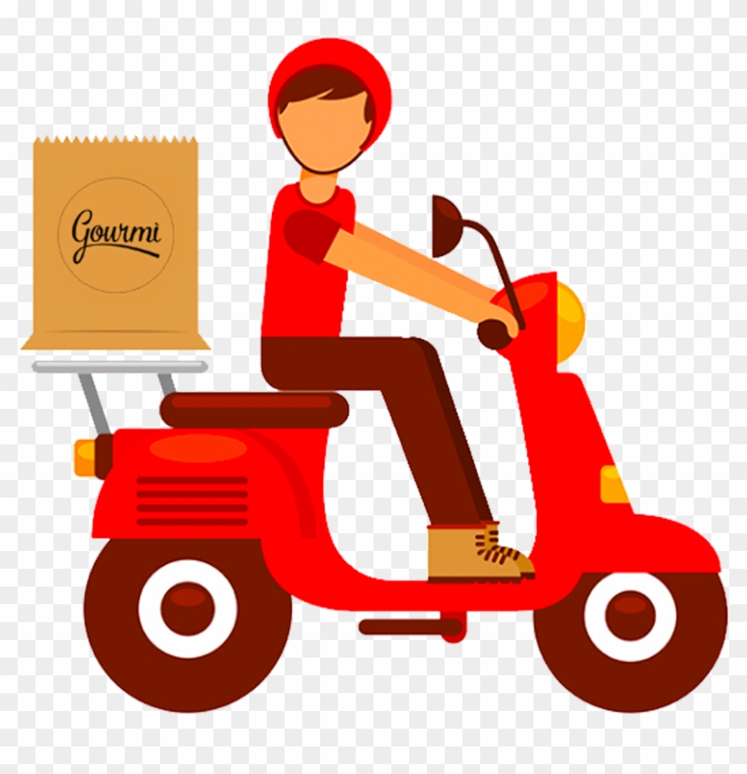 Fast Food Delivery Online Food Ordering Fried Chicken - Motorcycle Delivery #1234394