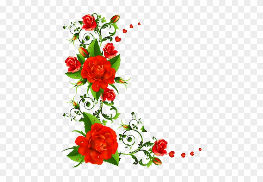 Source - - Corner Flower Vector Png #1234452