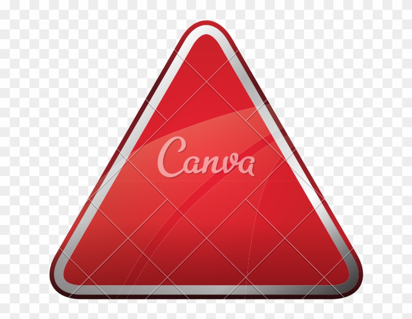 Red Triangle Icon - Canva #1234537