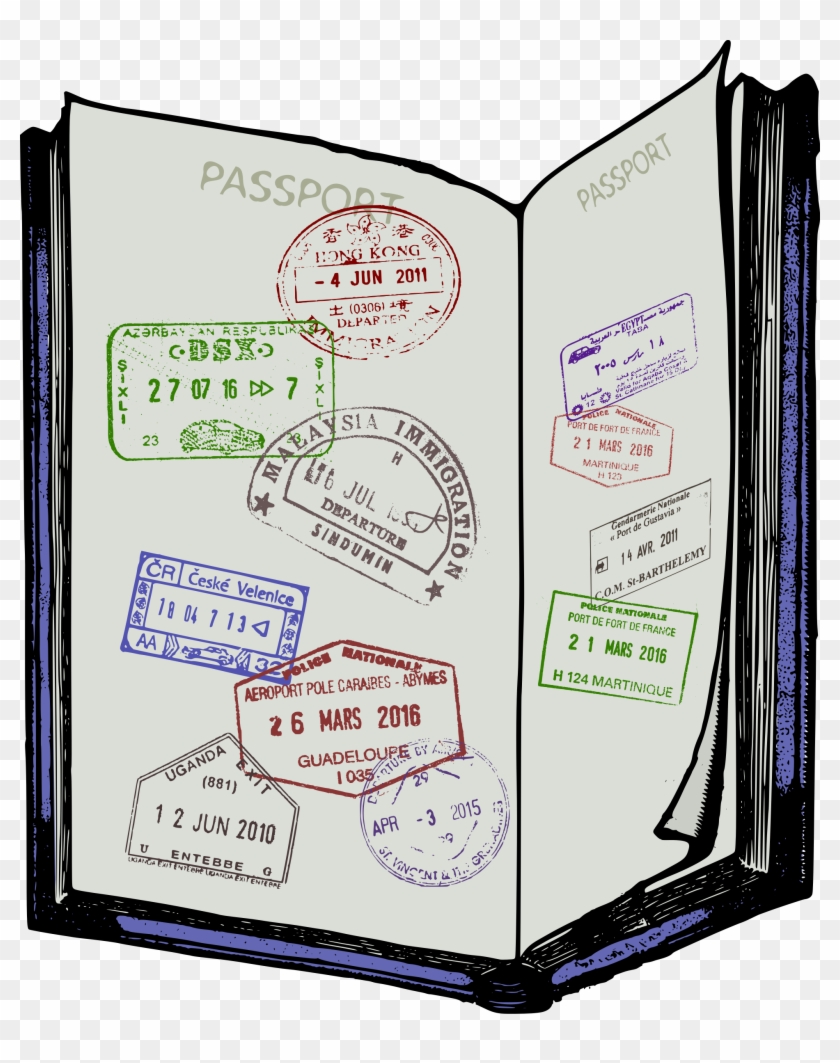 File - Open Passport - Svg - Passport Png Transparent Background #1234593