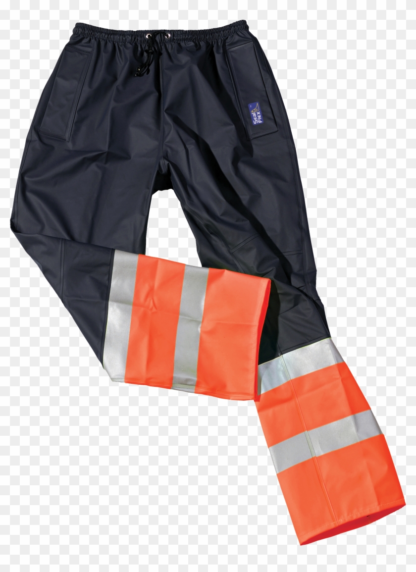 Yellow And Blue Hi Vis Rain Pants Breathable - High-visibility Clothing #1234647