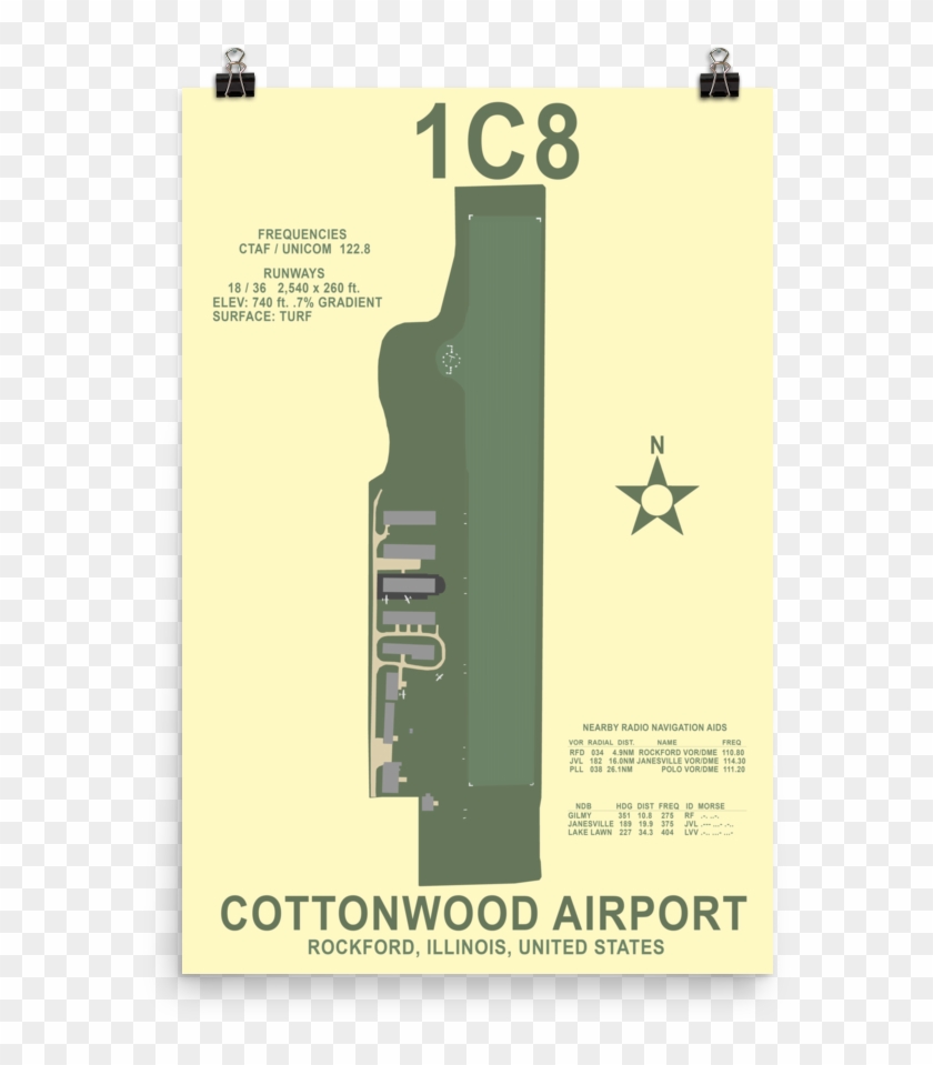 1c8 Cottonwood Airport Poster Print - Cottonwood Airport #1234860