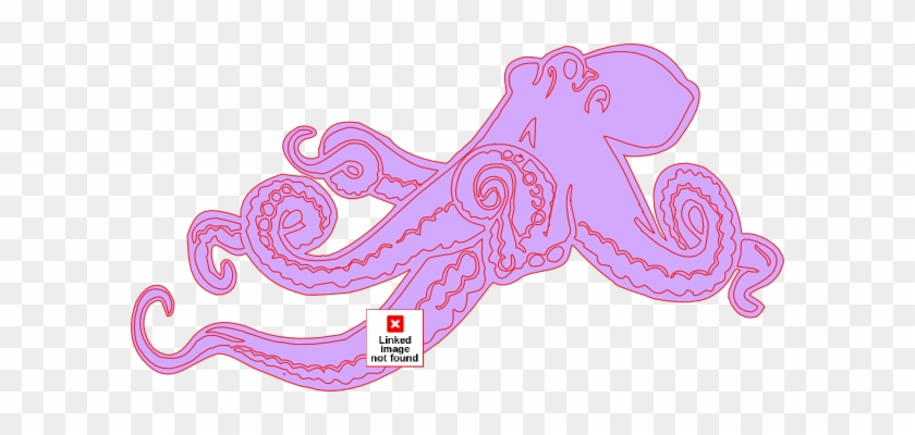 Free Purple Octopus Clipart - Ink #1235036