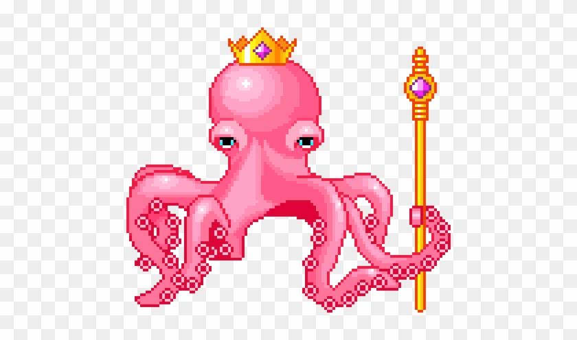 Via Tumblr - Pixel Octopus Gif #1235038