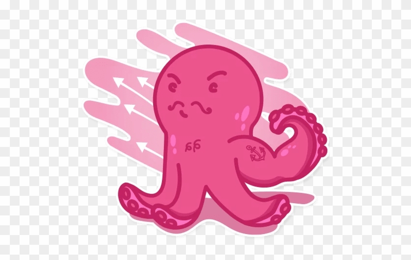 Octopus” Stickers Set For Telegram - Octopus #1235048
